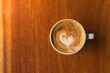 Hot coffee cappuccino