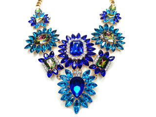 jewelry with bright crystals necklace luxury fashion