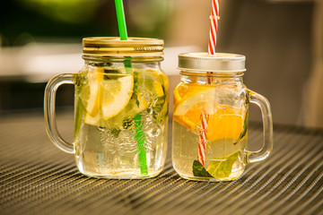 Refreshing ice drink prepared from fresh fruit.