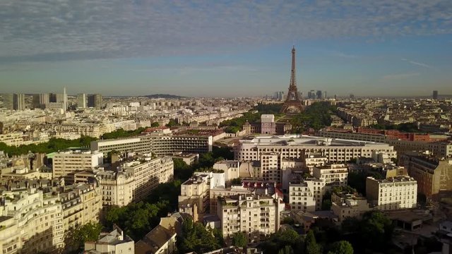 vue a&eacute;rienne panoramique de Paris 2