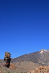 Fototapeta na wymiar Berühmte Felsformation auf dem Teide, Teneriffa (hoch)