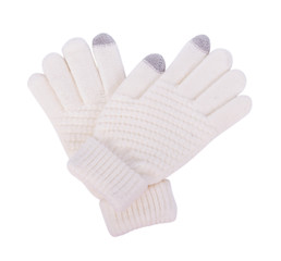 Winter Gloves isolated on a white