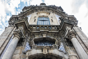 Igreja de Nossa Senhora da Consolacao e Dos Santos Passos (Sao Gualter Church) in the Old City of Guimaraes, Portugal. The church was built in 18th century with Baroque style and Rococo decoration.