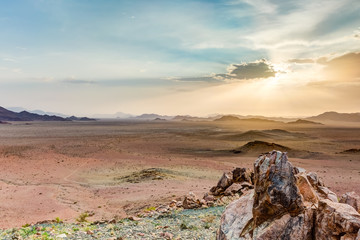 Sonnenuntergang im Süden Namibias