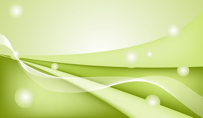 Beautiful green abstract vector background