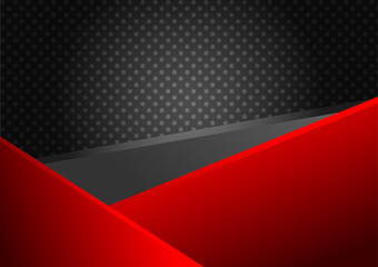 Vector abstract  red and black background