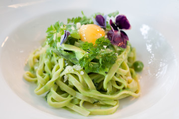 Fettuccine Pasta with Egg