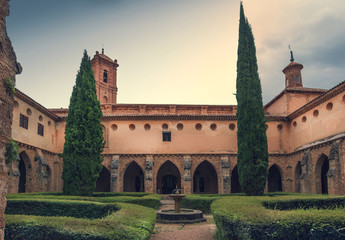 Fototapeta premium The Cloister Of Monastery De Piedra