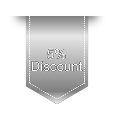 5% Discount label