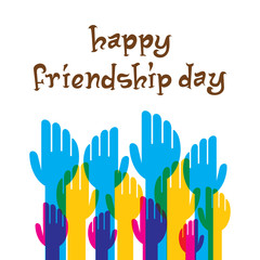 Fototapeta premium happy friendship day design
