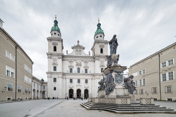 Naklejka na ściany i meble Visiting Salzburg Cathedral