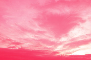 Colorful sky and soft clouds for background and postcard.Abstract and pastel color.