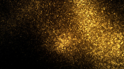 Fototapeta premium glowing particles, stars and sparkling flow, abstract background with sparkle glitter