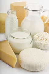 Foto auf Acrylglas Milchprodukte Frische Milchprodukte