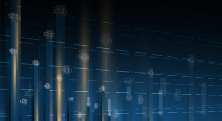 Digital technology world. Business virtual concept. Vector background