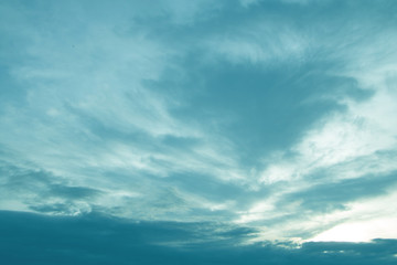 Obraz premium Colorful sky and soft clouds for background and postcard.Abstract and pastel color.