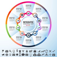 Circle Infographics Design Template