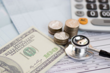 Health insurance . concept for life planning