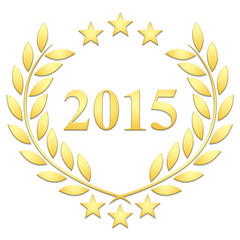 Lauriers 3 étoiles 2015 sur fond blanc