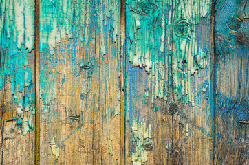 Old painted wood background