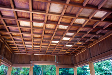 Fototapeta premium 格子状の天井