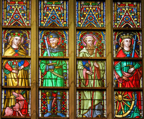 Stained Glass - Catholic Saints