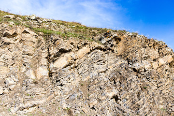 Stone rocks in the mountains in nature