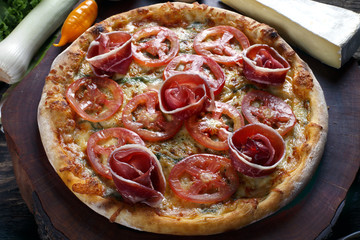 Pizza above