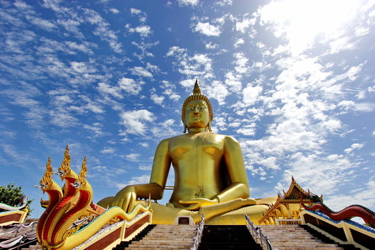 great buddha statue Wat Muang, Ang Thong,Thailand