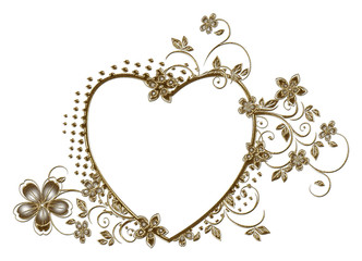 Gold decoration elements. Gold vintage Pattern.