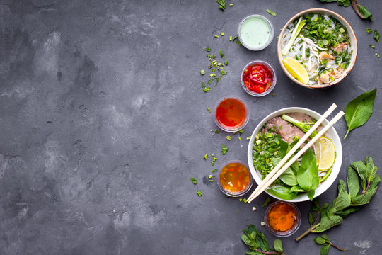 Vietnamese soups set