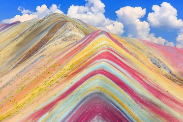 Foto op Aluminium Vinicunca, regio Cusco, Peru. Montana de Siete Colores of Regenboogberg. © SCStock