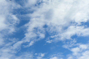 Blue sky with white clouds