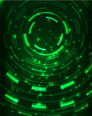 Fototapeta na wymiar Neon circles abstract background