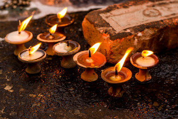 lighting a lamp for peace, Monkey temple Nepal, Monkey temple Kathmandu, Buddhist tradition, Buddhist culture
