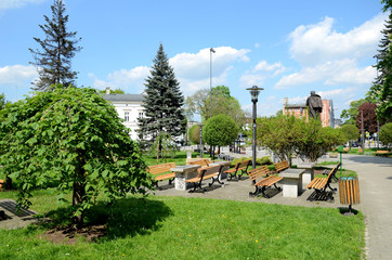 Municipal park (Gliwice in Poland) - obrazy, fototapety, plakaty