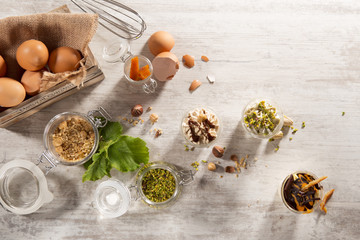 Gelato con  ingredienti freschi