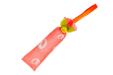 Pink camphor isolated on white