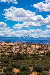 La Sal Mountains via Arches