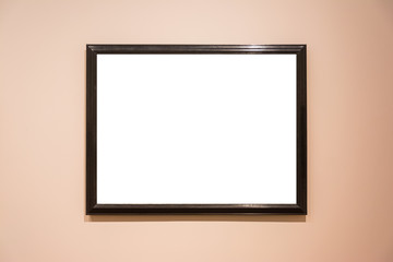 Blank Art Museum Isolated Painting Frame Decoration Indoors Wall White Template
