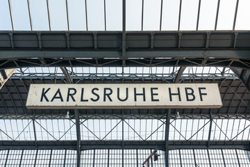Karlsruhe Hauptbahnhof Main Train  Station Daytime Transportation City Urban Trains