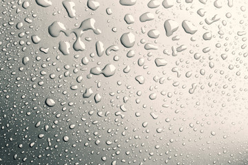 Surface with water drops, background