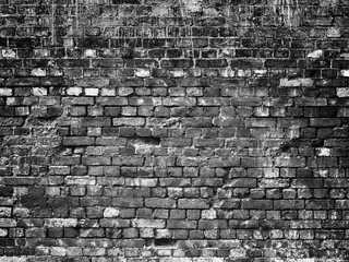 texture of a black brick wall background gloomy background for design