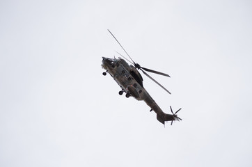 Super puma is a long-range passenger transport all-weather helicopter operation helicopter