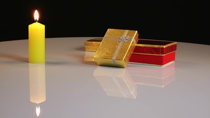 Candles and Gift Box