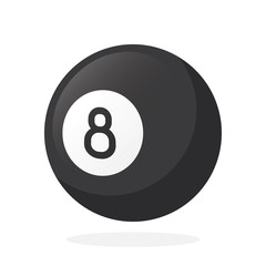 Black billiard ball number eight