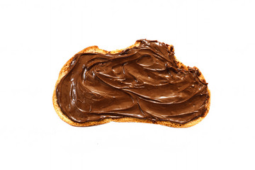 toast with chocolate paste