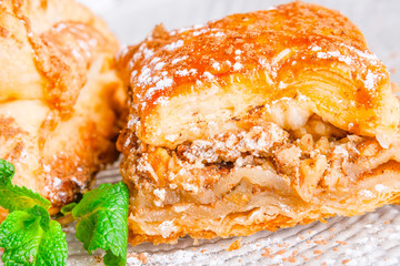 Baklava with honey and nuts
