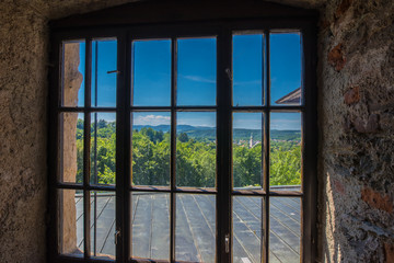 Fototapeta premium Ausblick Fenster