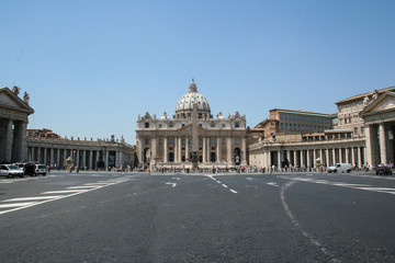 Fototapeta na wymiar Basílica de San Pedro, Vaticano, Roma, Italia